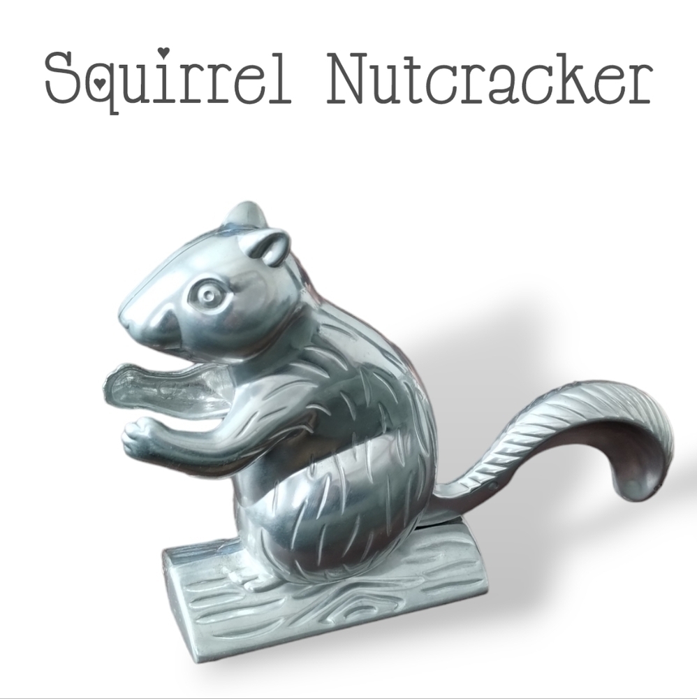 1980s Metal Squirrel Nutcracker 